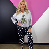 Polka Dot Bow Tree Pullover