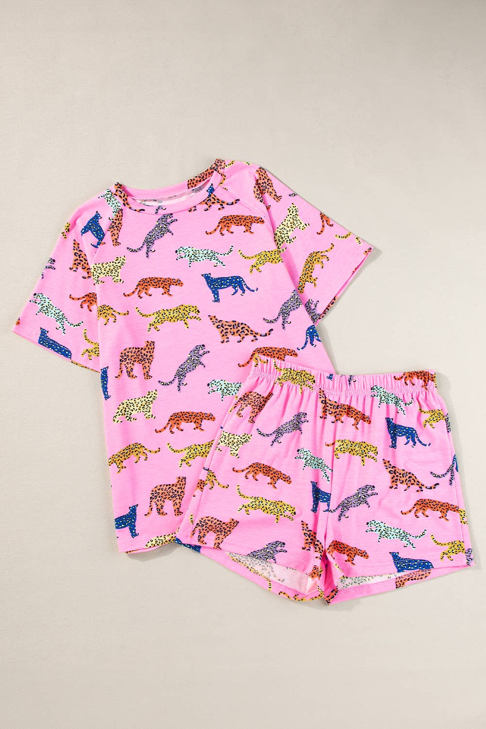 Pink Cheetah Pajama Set