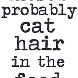 Probably Cat Hair In The Food Dish Towel