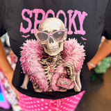 Spooky Skeleton Blingy Tee