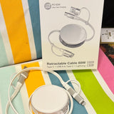 Sanis 4 in 1 Ultra Fast Charging Retractable Cable