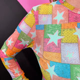 Multi Star Paisley Mesh Top