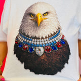 Jewel Collared Eagle Tee