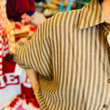 Mocha Striped Shirt