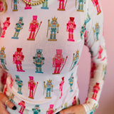 Keigan Holiday Nutcrackers Mesh Top