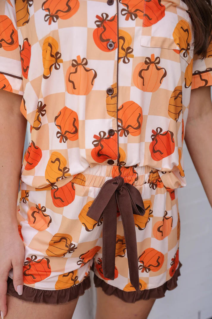 Harvest Hues Ruffle Pajama Set