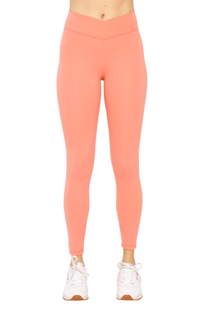 Venice Watermelon Crossover Waist Leggings
