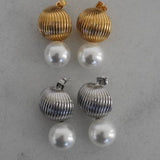Aubrey Silver Earrings (Water Resistant)