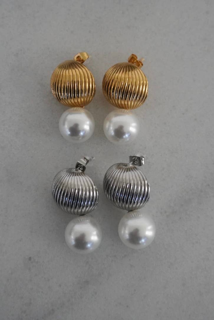 Aubrey Gold Earrings (Water Resistant)