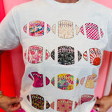 Disco Footballs Blingy Tee