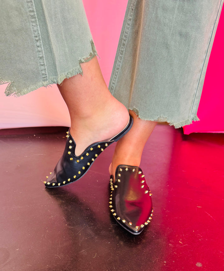 Clair Black Slides