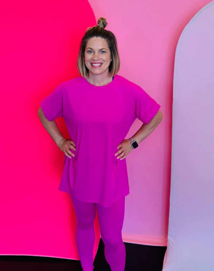 Neon Pink Loungewear Set