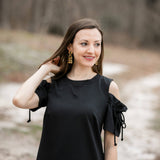 Gold & Black Double Dangles
