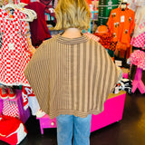 Mocha Striped Shirt