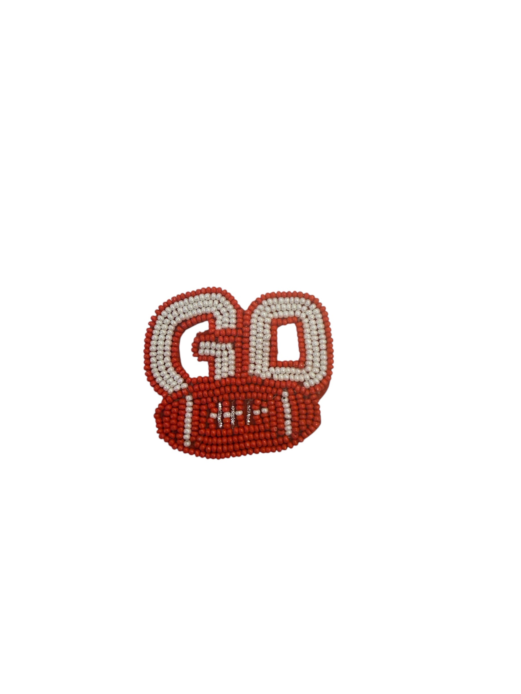 Go Football Beaded Pins