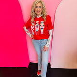 Red Chenille Nutcracker Patch Tee