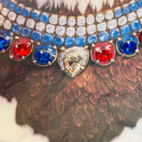 Jewel Collared Eagle Tee (White)