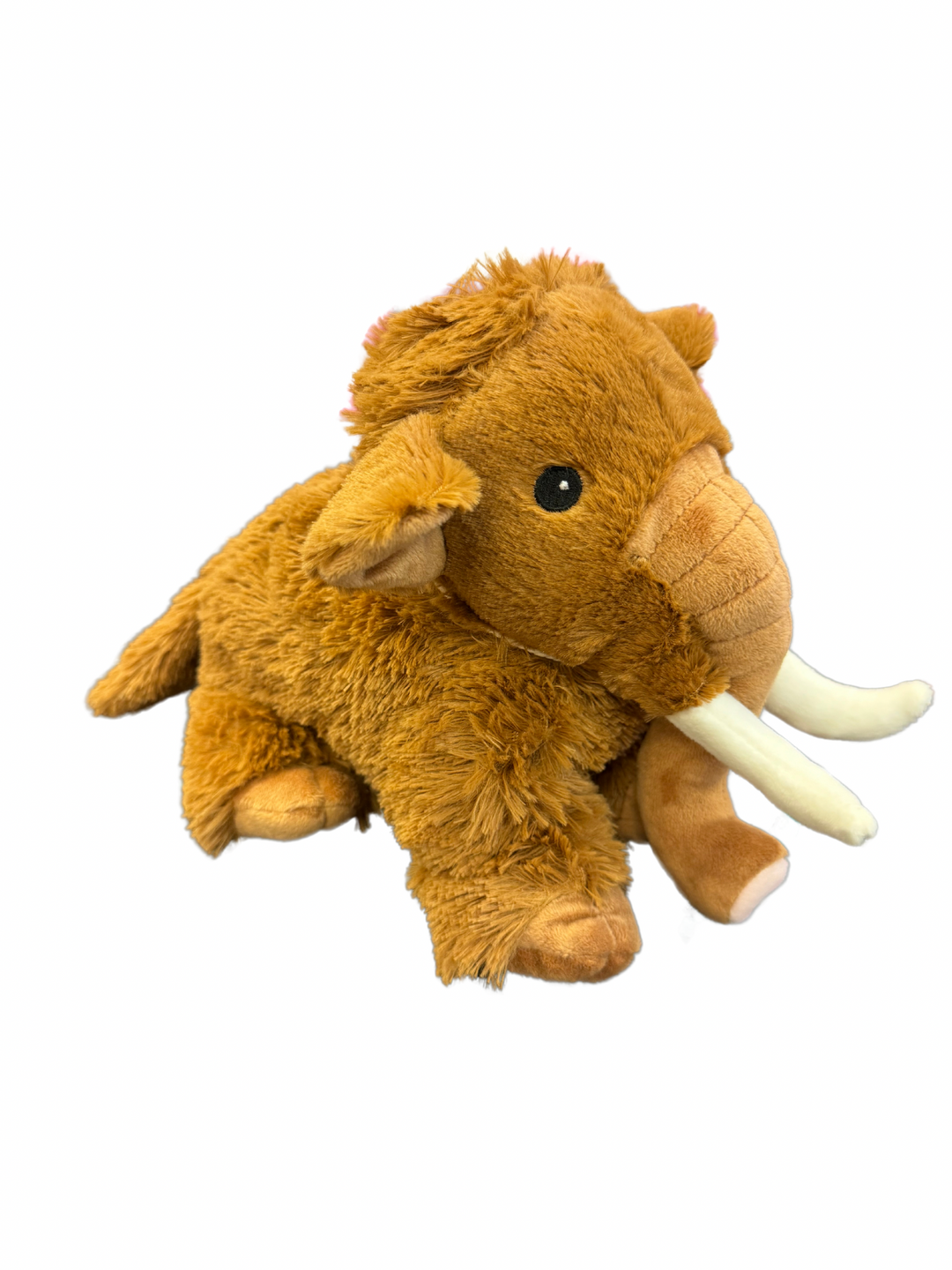 Wooly Mammoth Warmies® plush, fully microwavable, lavender-scented, and weighted for comfort, safe for all ages.