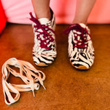 Shu Shop Sarah Zebra Hair Sneakers