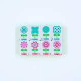 Crystal Confetti Purple Mahjong Tiles