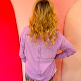 Lavender Raglan Top