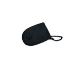 Mini black tanning mitts for streak-free sunless tanning and easy travel application