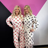 Cream & Red Polka Dot Pullover