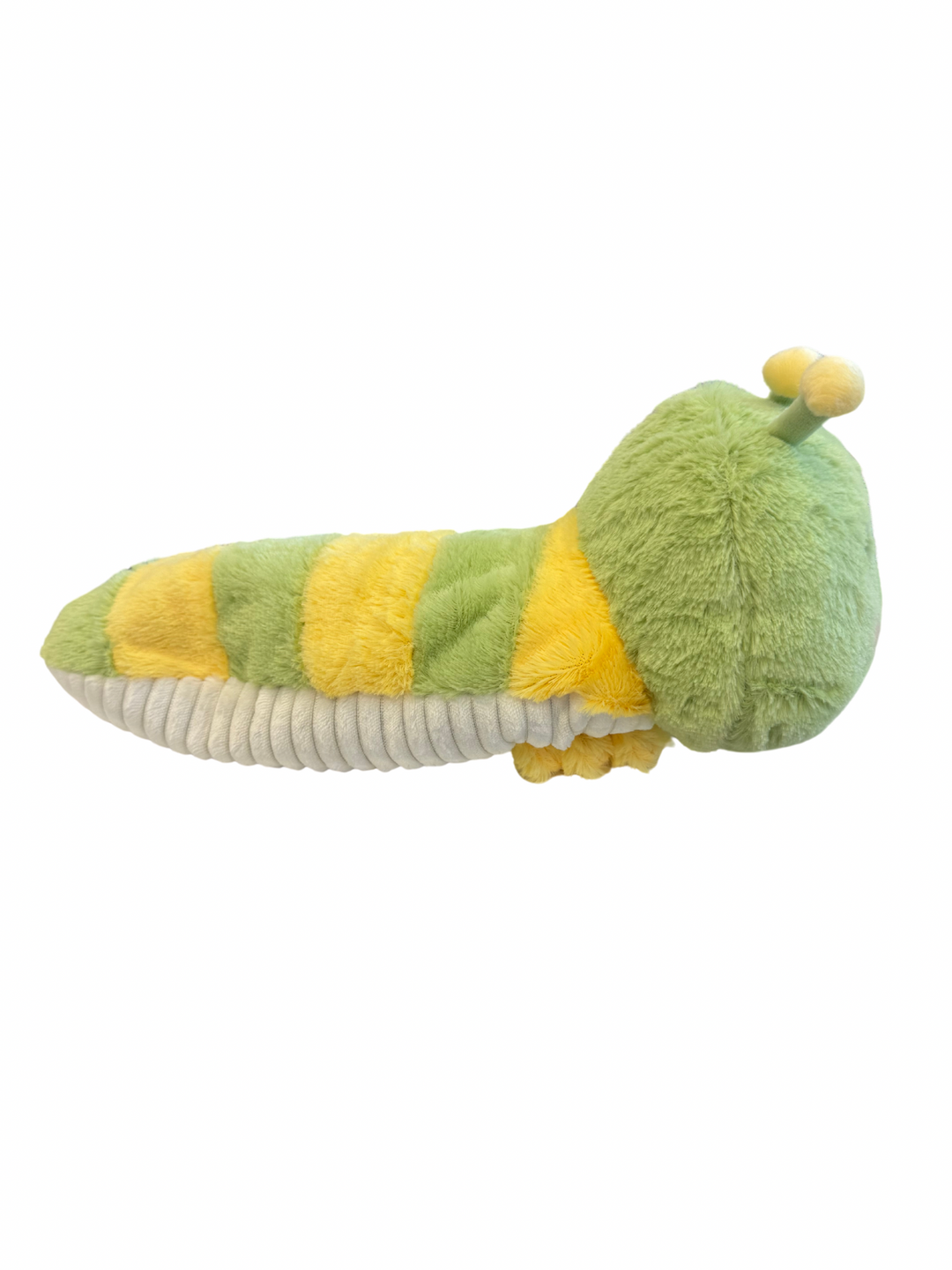 Colorful Caterpillar Warmies® plush, microwavable and lavender-scented, weighted for comfort, safe for all ages.