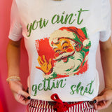 Sassy Rhinestone Santa Tee