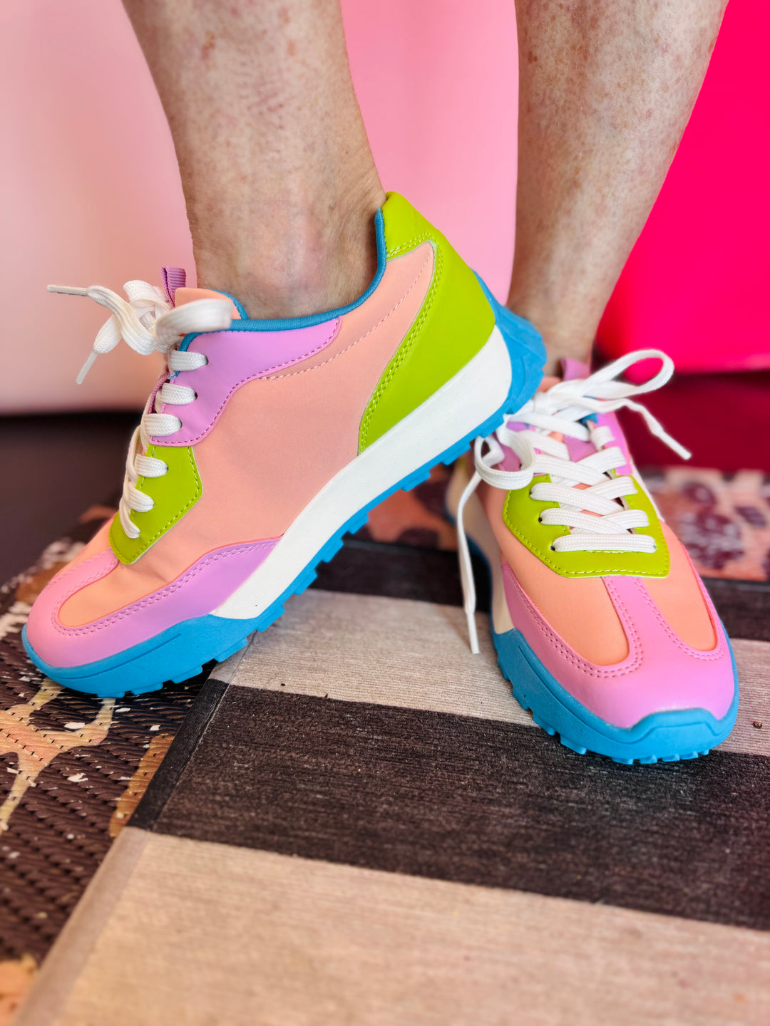 Blue Multi Trendy Sneakers