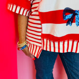 USA Sequin Bow Top