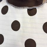 Brown & Ivory Reversible Polka Dot Stripe Sweatshirt