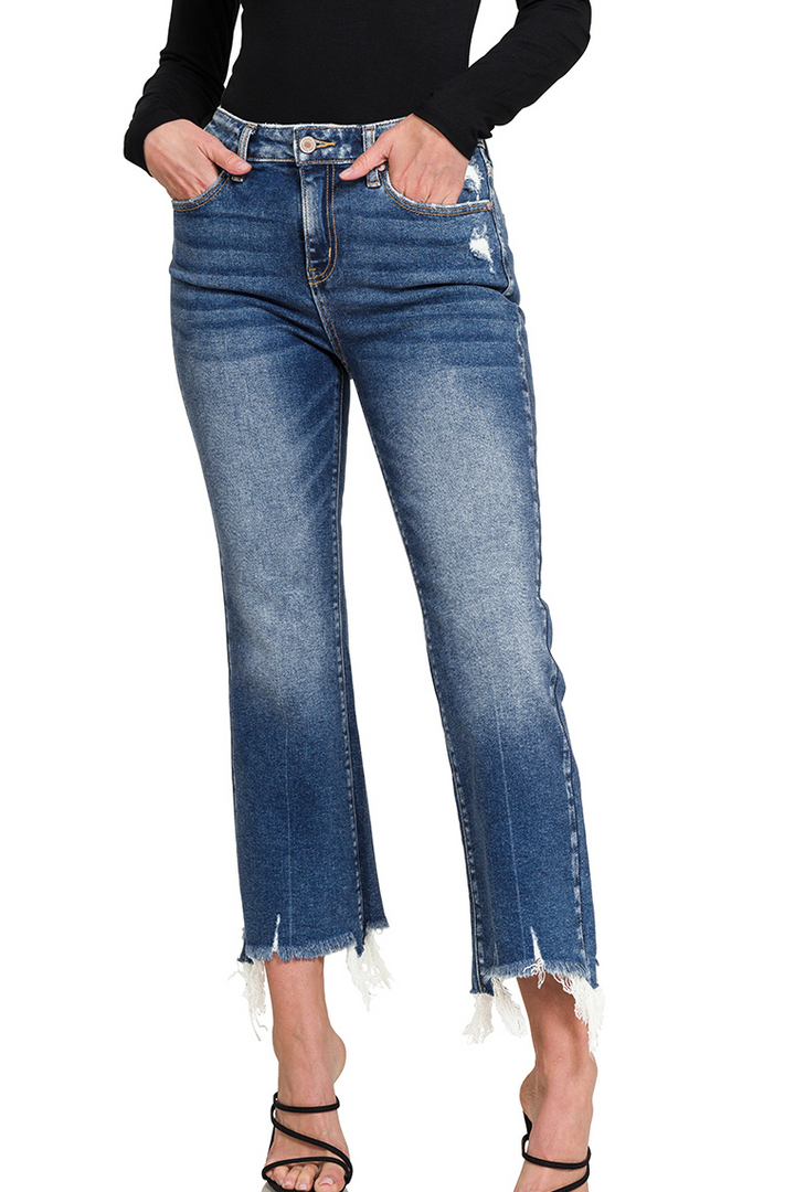 Kick Crop Flare Jeans