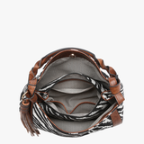 Nori Zebra Printed Hobo Bag