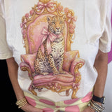 Leopard Cream Chair Tee