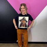 Jewel Collared Tiger Witch Patch Tee (Black)