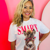 Smart "Donkey" Neon Rhinestone Tee