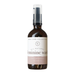 Bottle of all-natural feminine wash from Rowe Casa Organics.