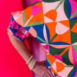 Sloan Petal Pop Collared Top
