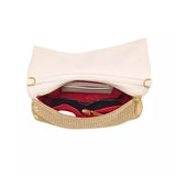 Hammitt VIP Medium Calla Lily White Raffia Handbag