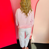 White Cropped Barrel Pants