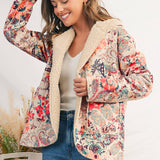 Paisley Sherpa Hooded Jacket