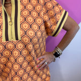 Autumn Mosaic Quarter Zip Top