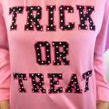 Trick Or Treat Polka Dot Patch Pullover