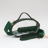 Black / Gold Gameday Football Crossbody Bag