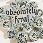 absolutely feral word car freshie 