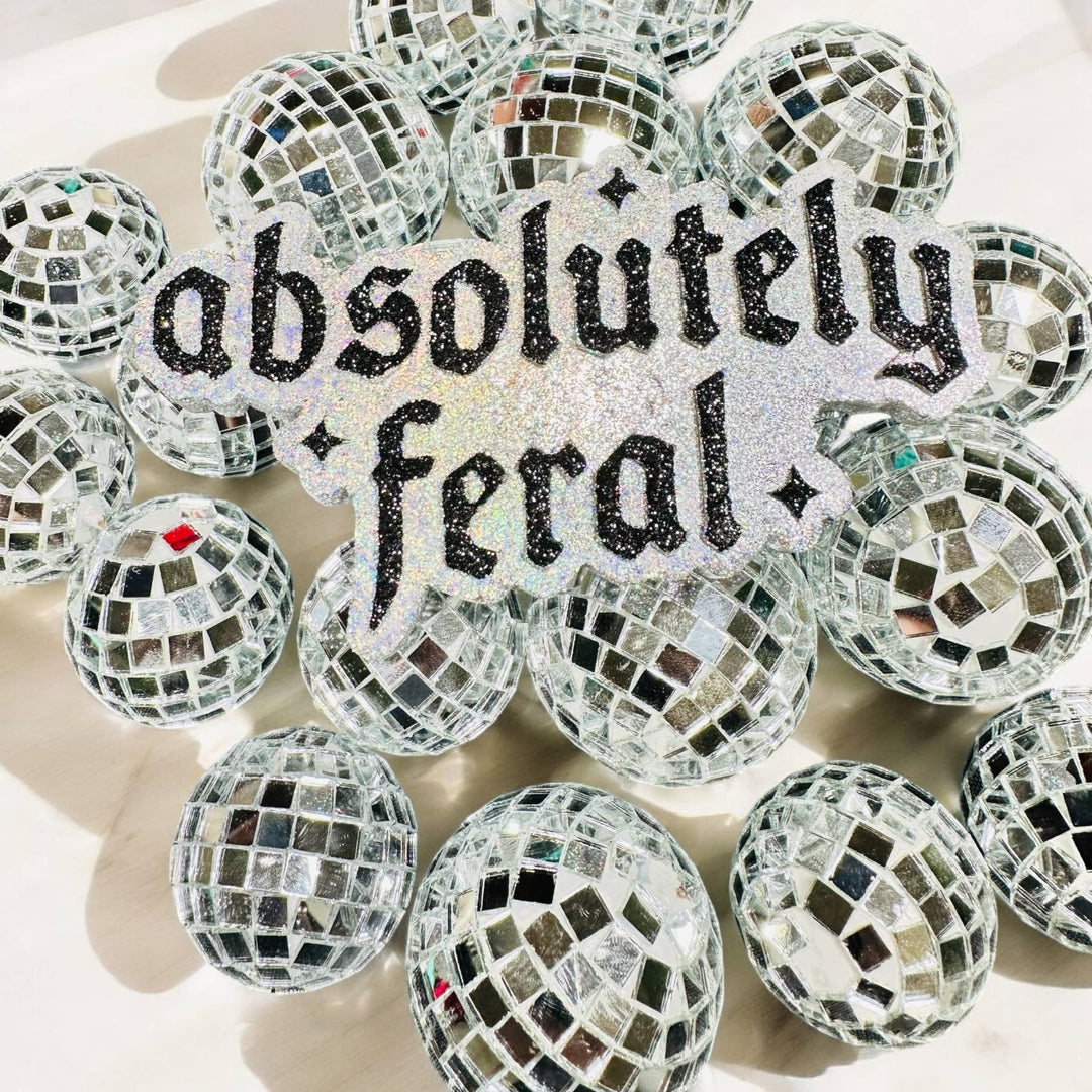 absolutely feral word car freshie 