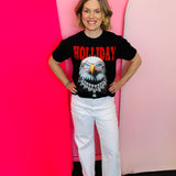 Holliday Eagles Blingy Collared Tee