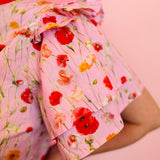 Poppy Picnic Ruffle Blouse