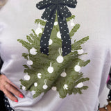 Polka Dot Bow Tree Pullover